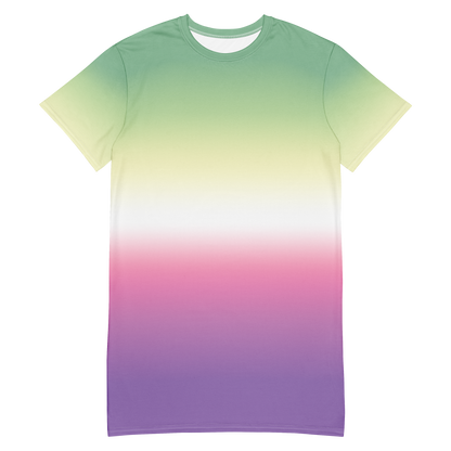 Genderfae Pride Gradient T-shirt dress