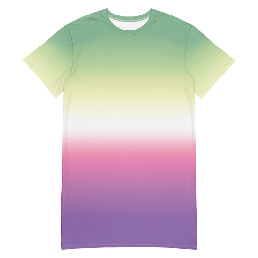 Genderfae Pride Gradient T-shirt dress