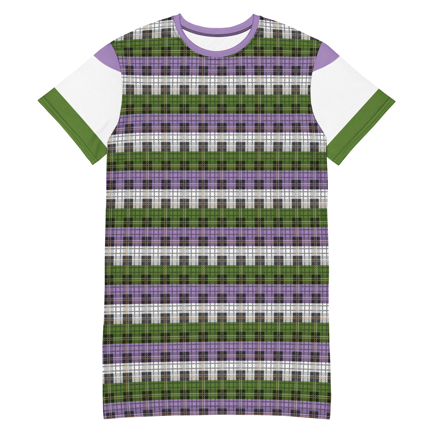 Genderqueer Plaid T-shirt dress