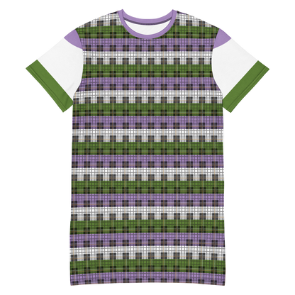 Genderqueer Plaid T-shirt dress