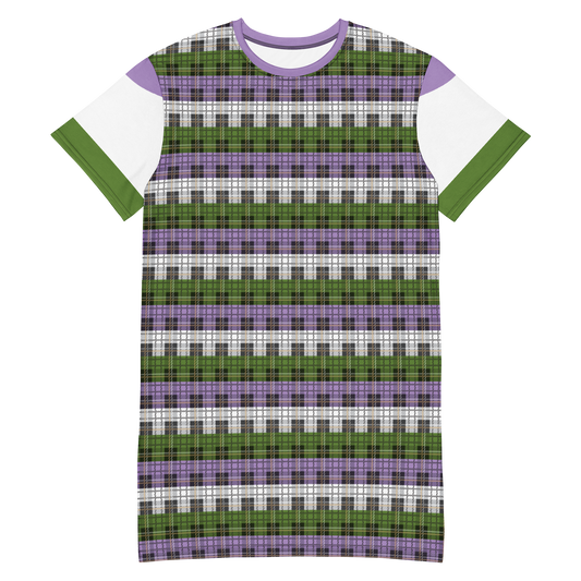 Genderqueer Plaid T-shirt dress