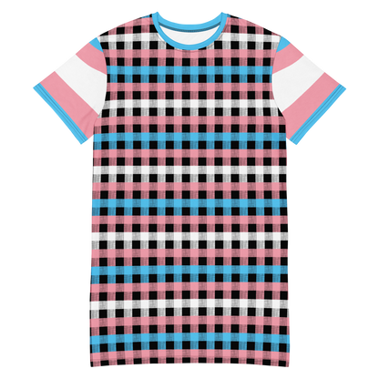 Trans Flannel T-shirt dress