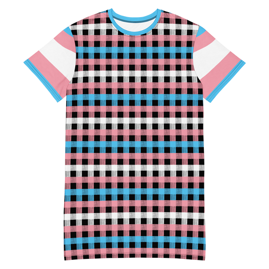 Trans Flannel T-shirt dress