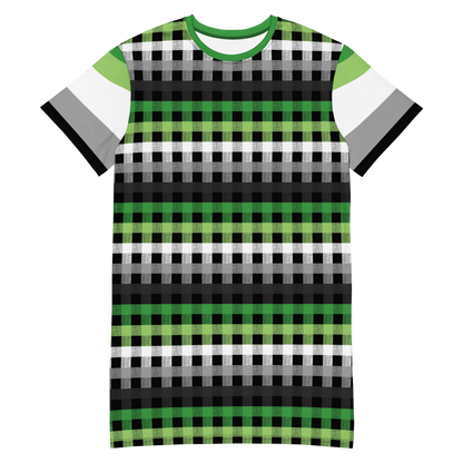 Aro Flannel T-shirt dress