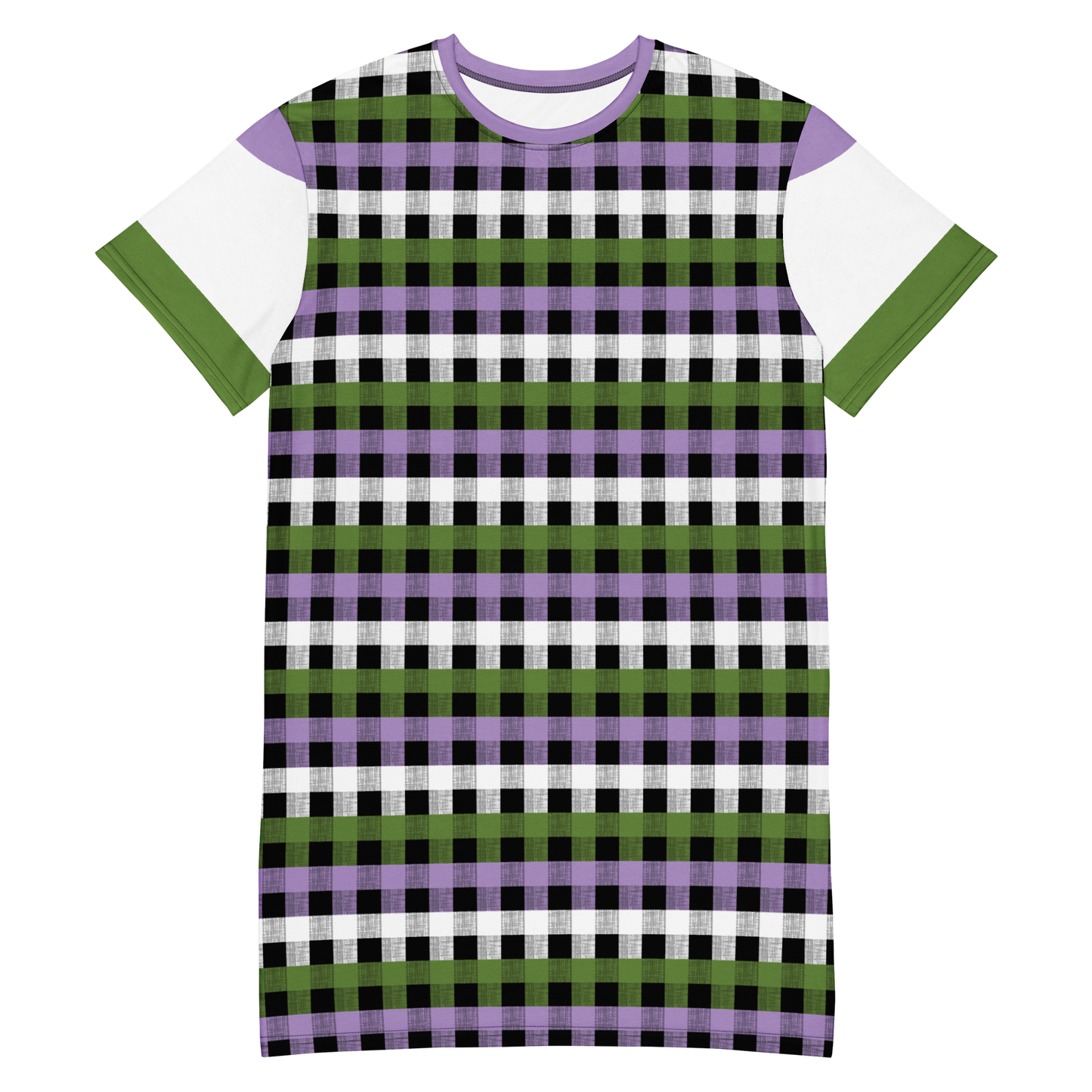 Genderqueer Flannel T-shirt dress