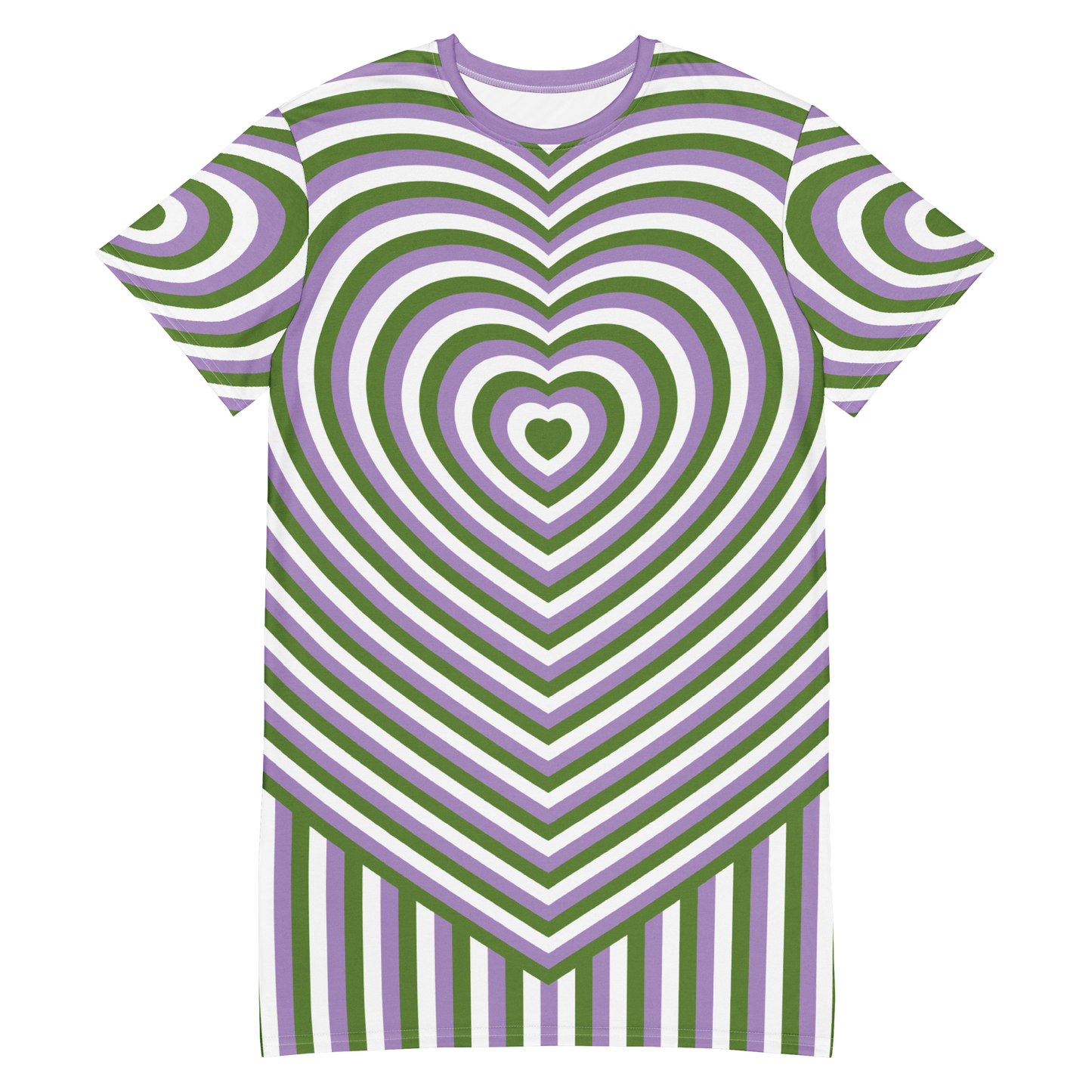 Genderqueer Hearts T-shirt dress