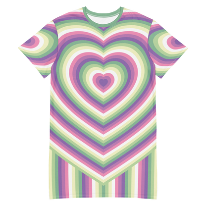 Genderfae Hearts T-shirt dress