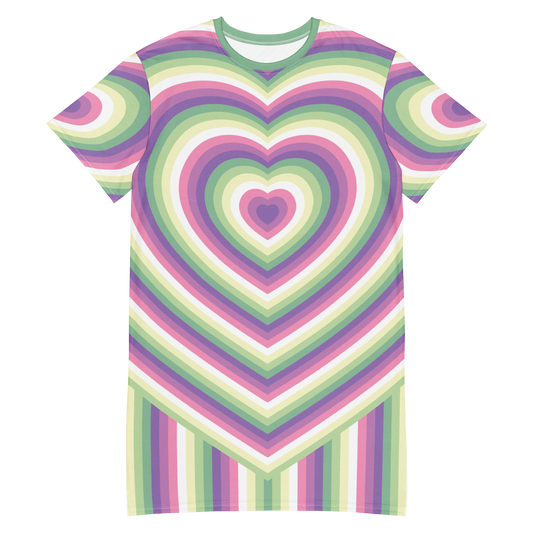 Genderfae Hearts T-shirt dress