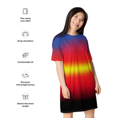 Poly Pride Gradient T-shirt dress