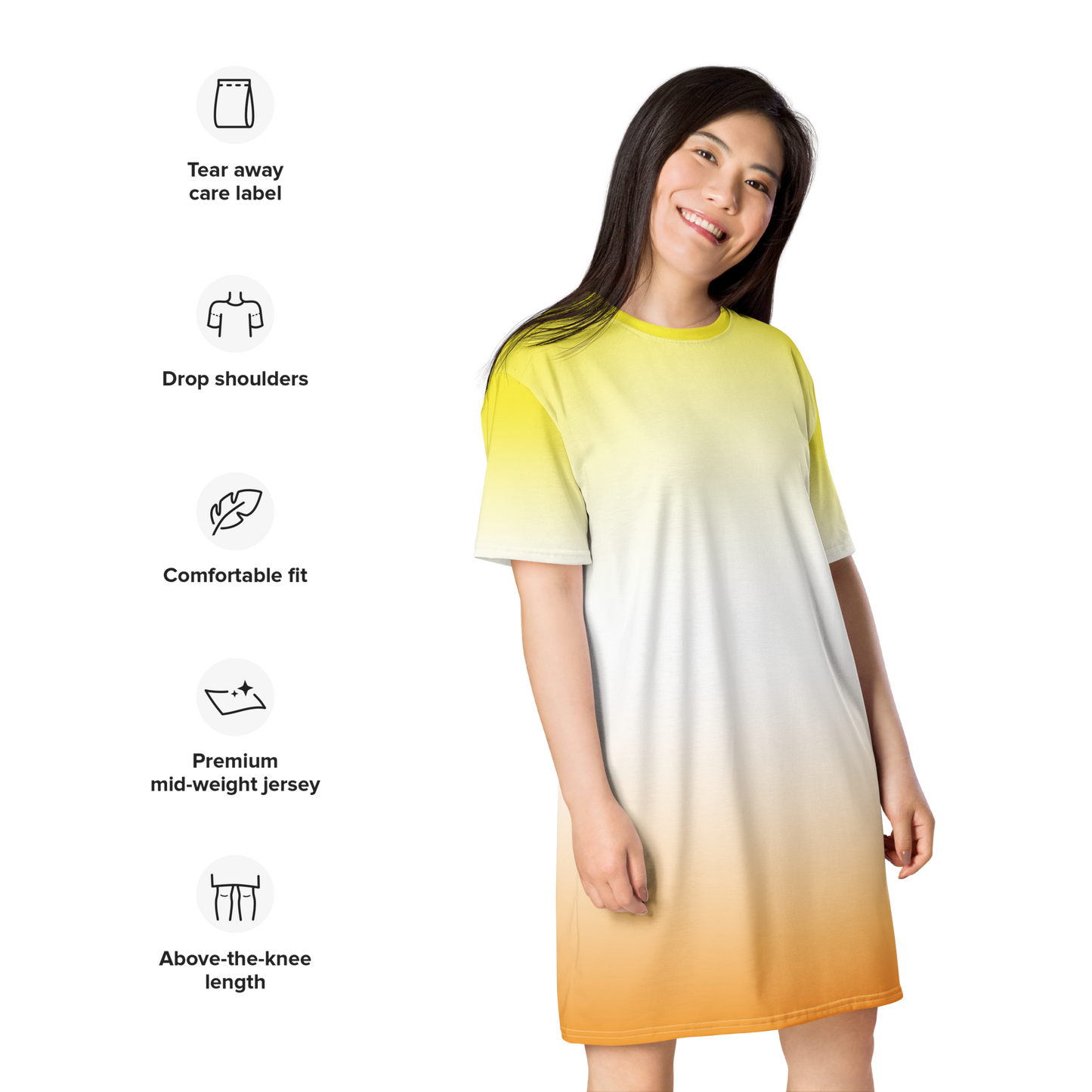 Maverique Pride Gradient T-shirt dress