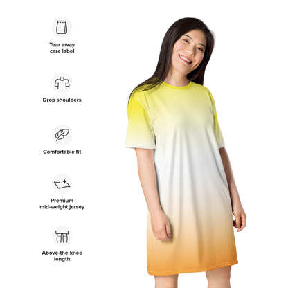 Maverique Pride Gradient T-shirt dress