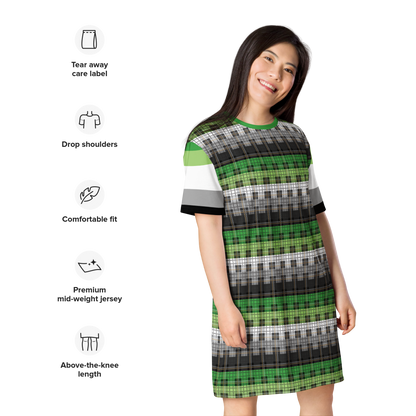 Aro Plaid T-shirt dress