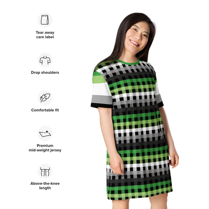 Aro Flannel T-shirt dress