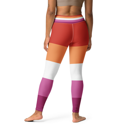 Lesbian Pride Flag Leggings