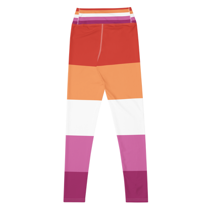 Lesbian Pride Flag Leggings