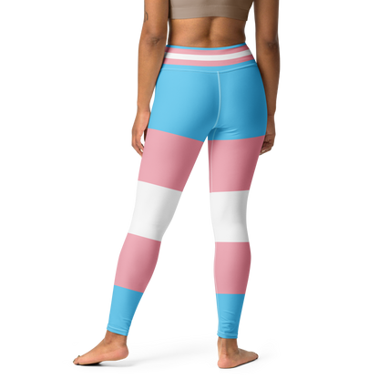 Trans Pride Flag Leggings