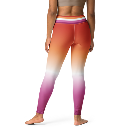 Lesbian Pride Gradient Leggings