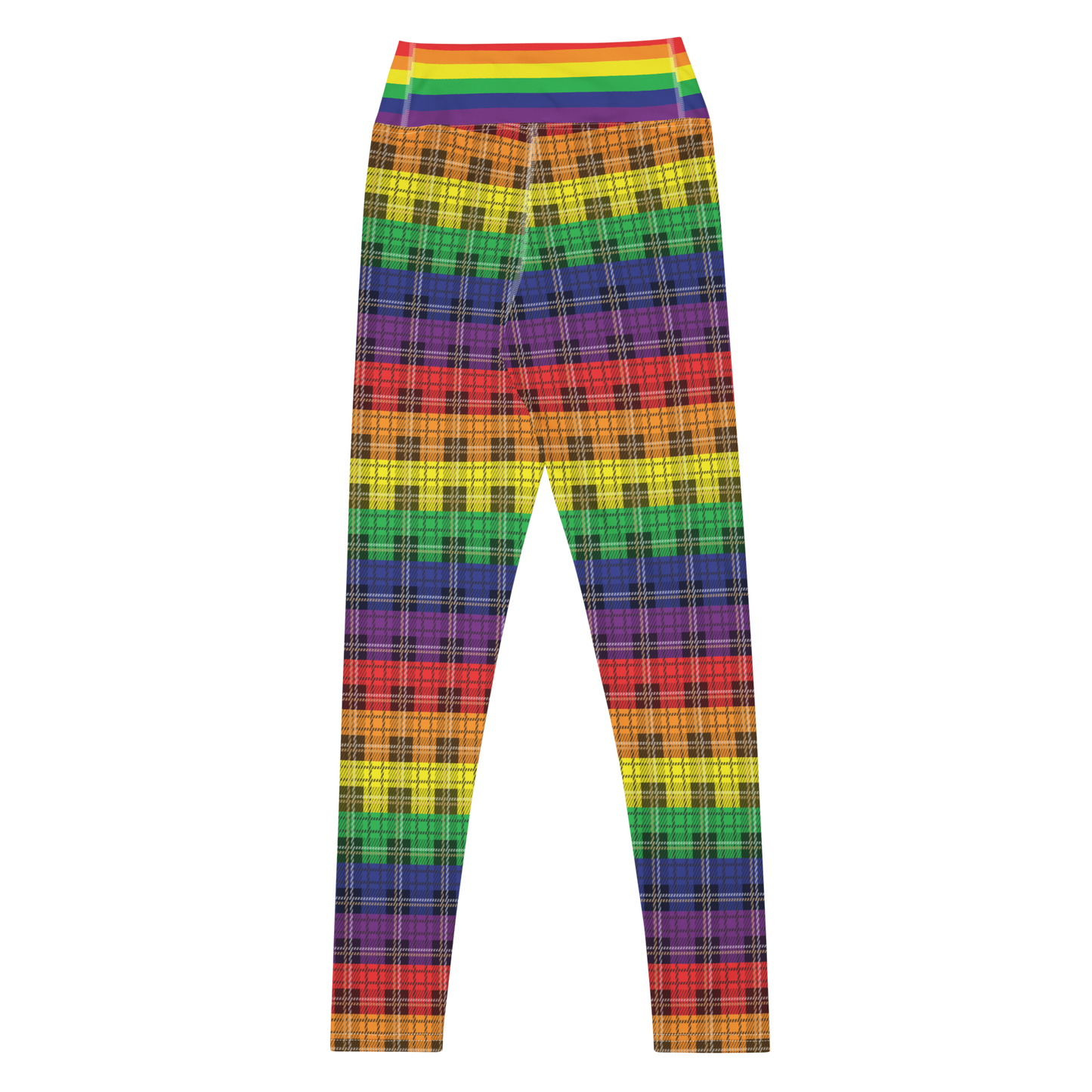 Rainbow Plaid Leggings