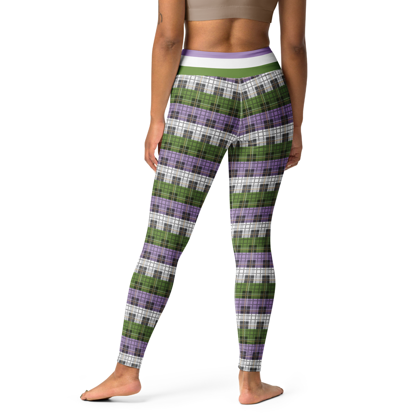 Genderqueer Plaid Leggings