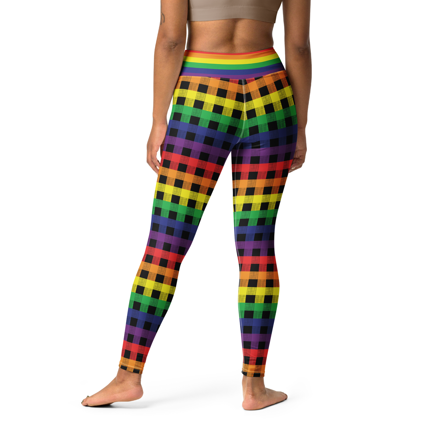 Rainbow Flannel Leggings