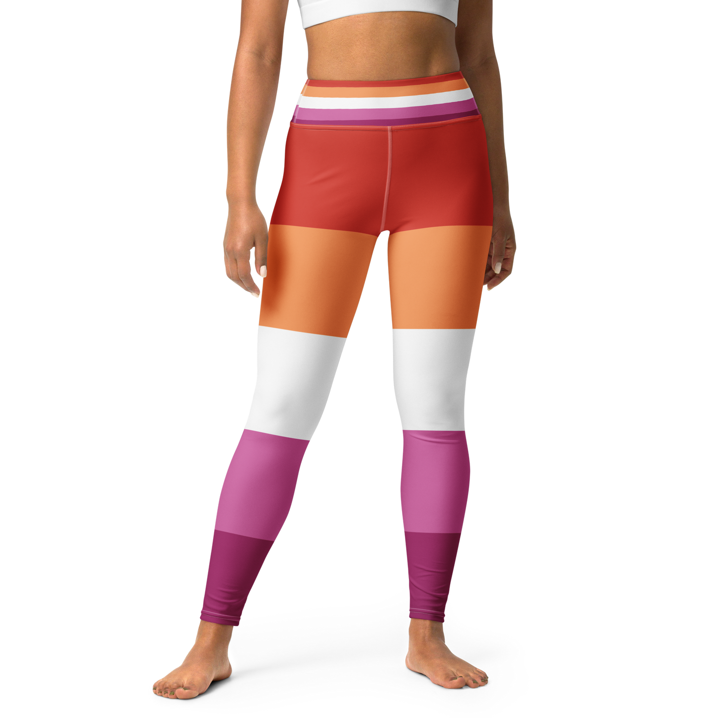 Lesbian Pride Flag Leggings