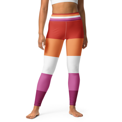 Lesbian Pride Flag Leggings