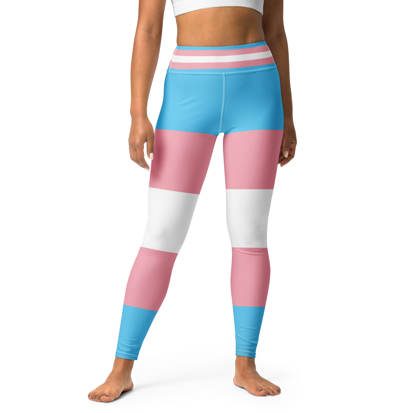 Trans Pride Flag Leggings