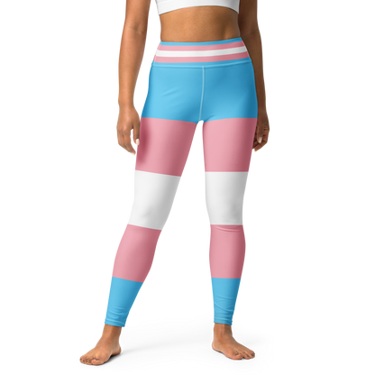 Trans Pride Flag Leggings