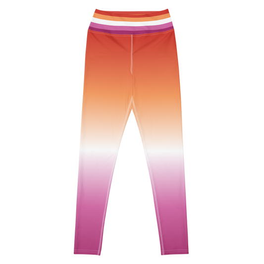 Lesbian Pride Gradient Leggings