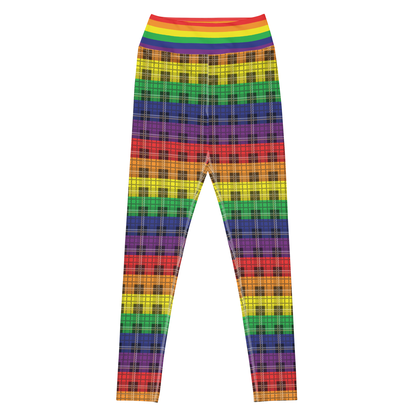 Rainbow Plaid Leggings