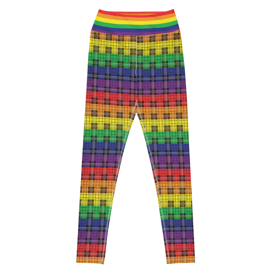 Rainbow Plaid Leggings