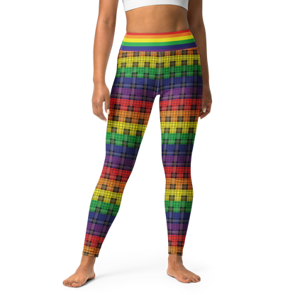 Rainbow Plaid Leggings