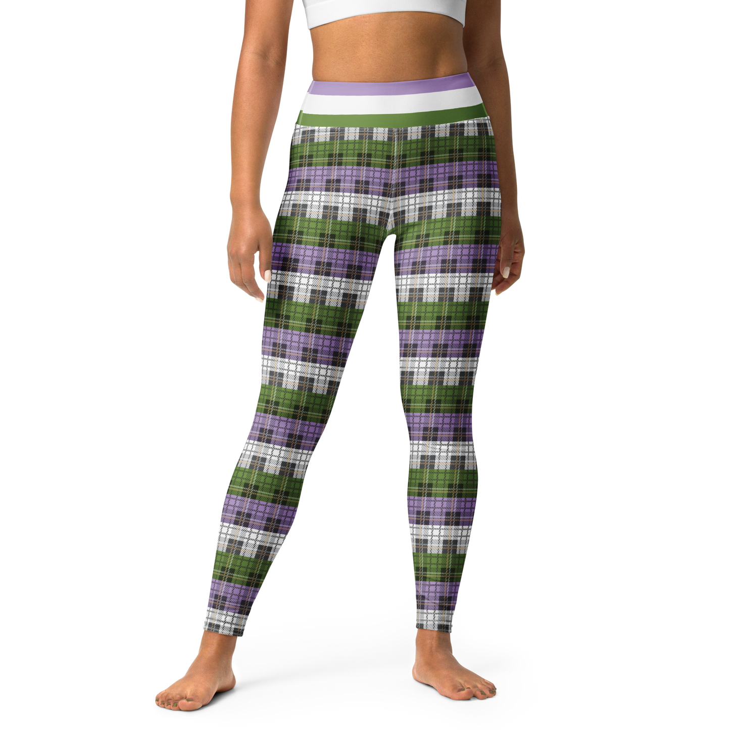 Genderqueer Plaid Leggings