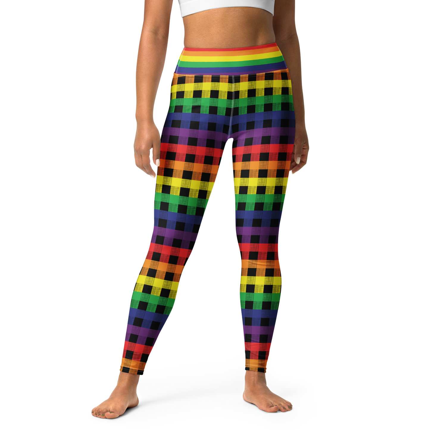 Rainbow Flannel Leggings