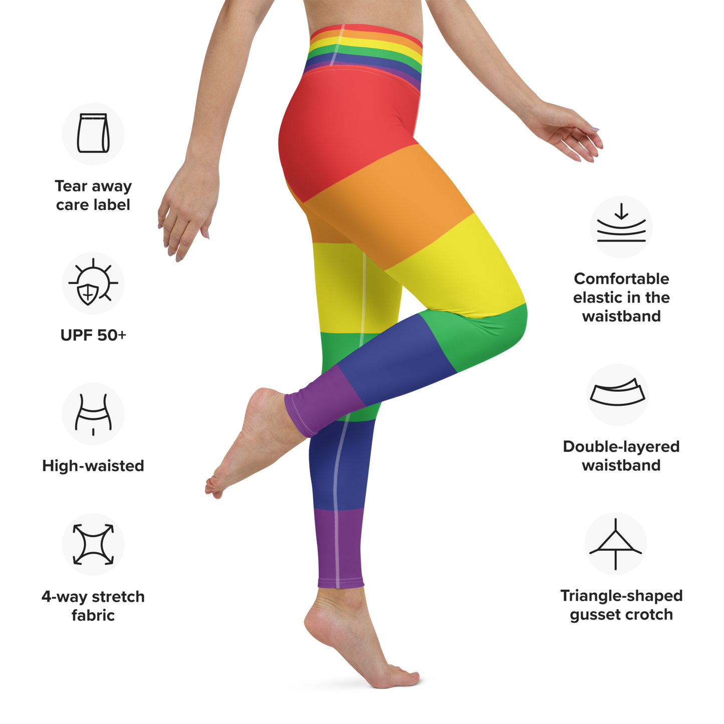 Rainbow Pride Flag Leggings