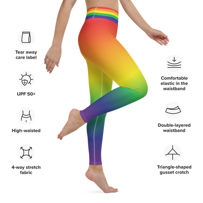 Rainbow Pride Gradient Leggings