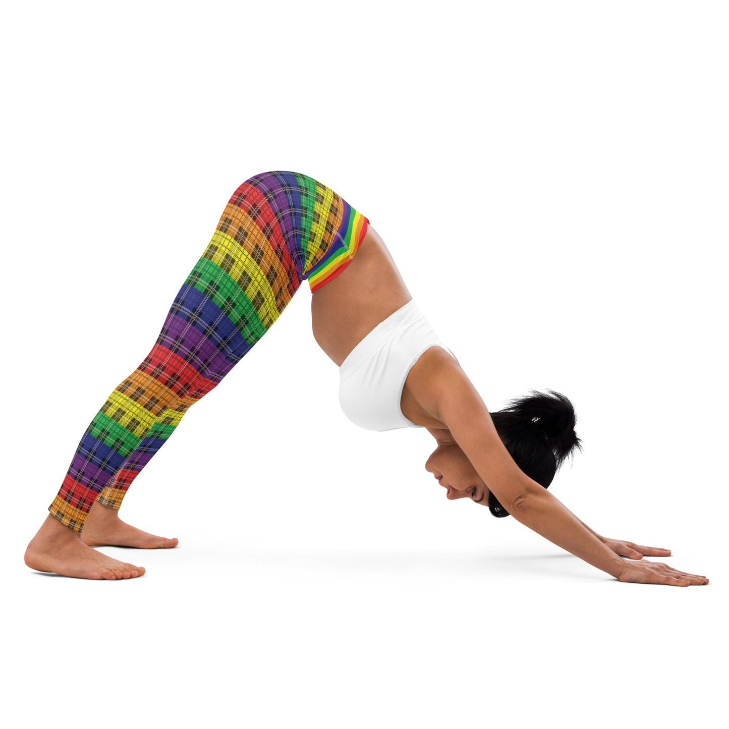 Rainbow Plaid Leggings