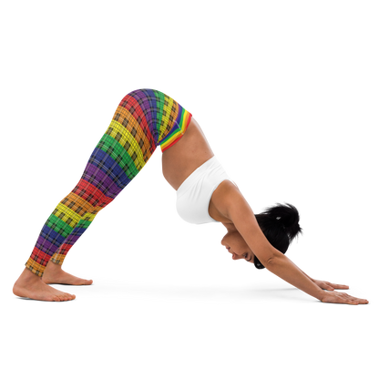 Rainbow Plaid Leggings