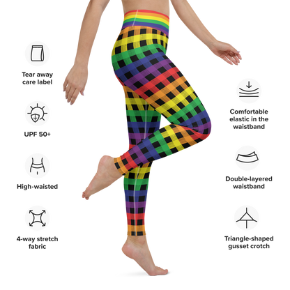 Rainbow Flannel Leggings