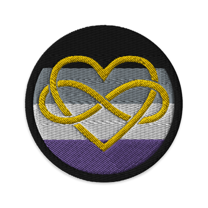 Polyamory Infinity Heart Ace Pride Embroidered Patch