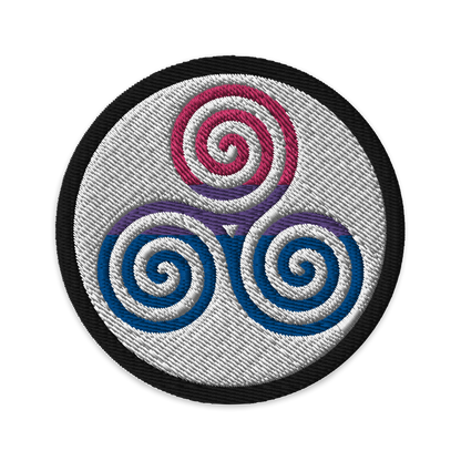 Celtic Triskelion - Bi Embroidered Patch