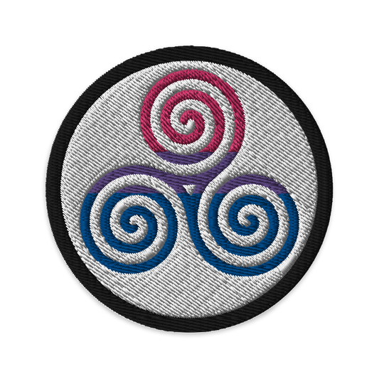 Celtic Triskelion - Bi Embroidered Patch