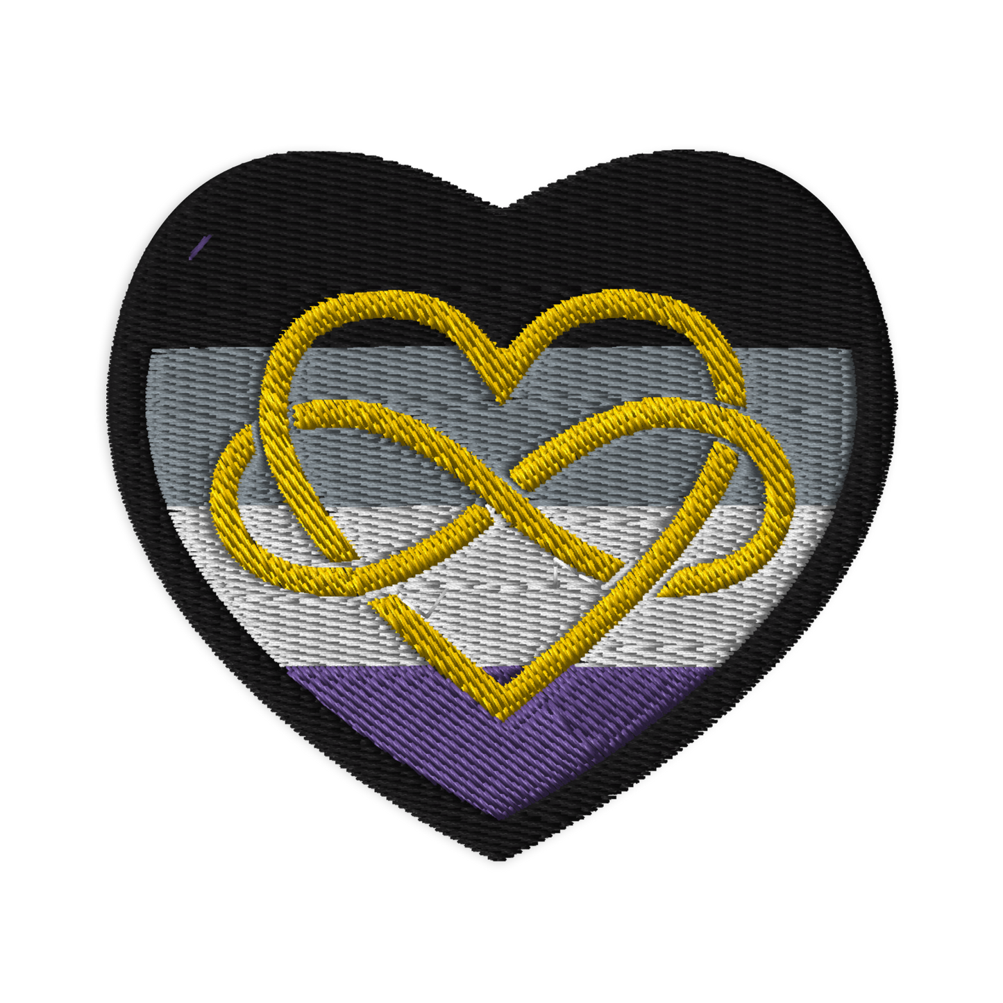 Polyamory Infinity Heart Ace Pride Embroidered Patch