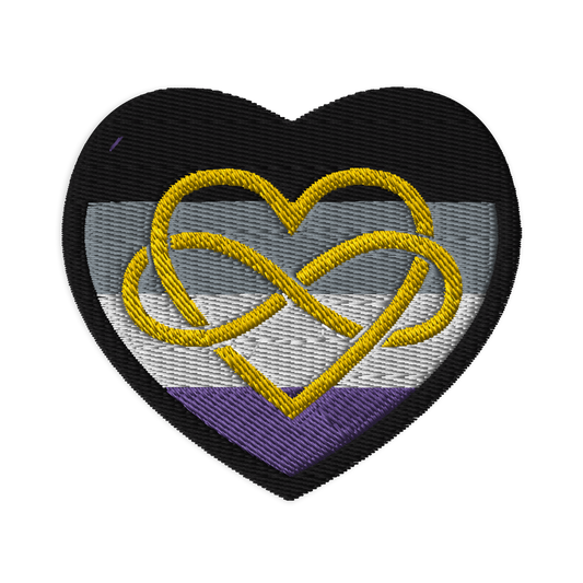 Polyamory Infinity Heart Ace Pride Embroidered Patch