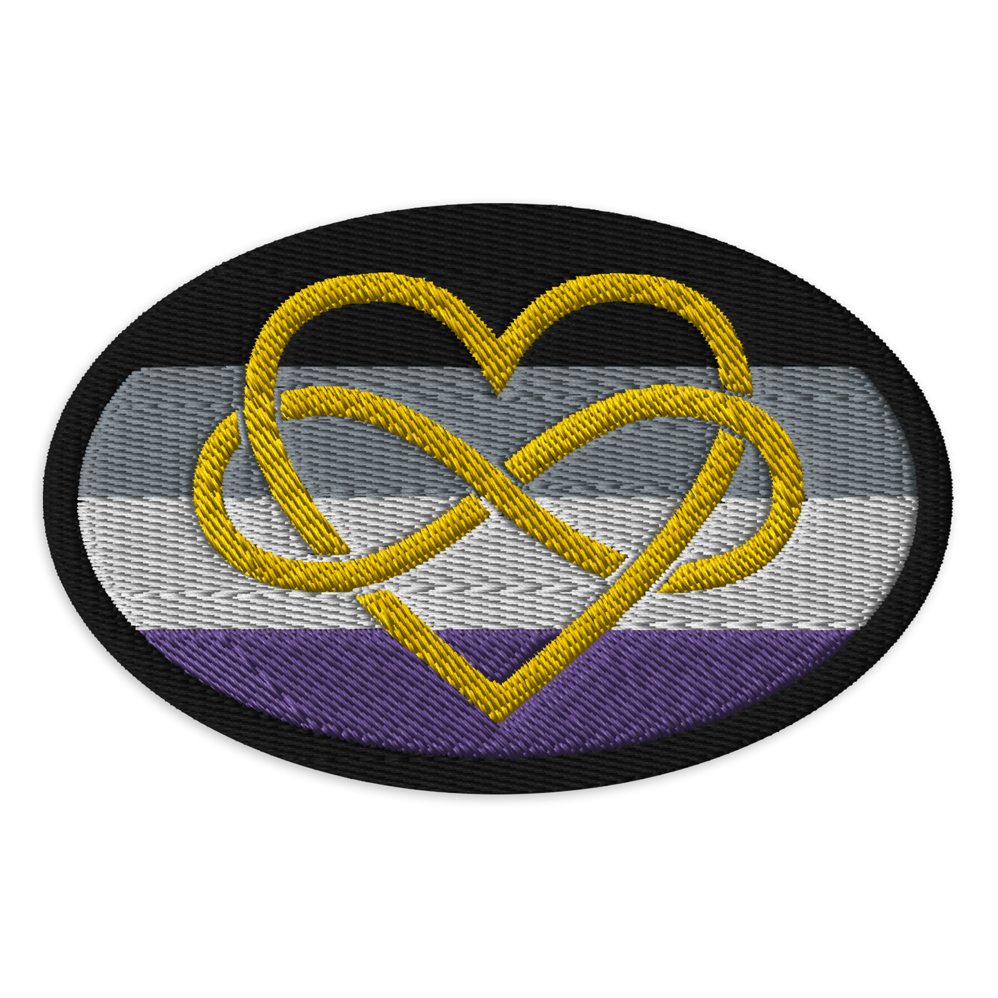 Polyamory Infinity Heart Ace Pride Embroidered Patch