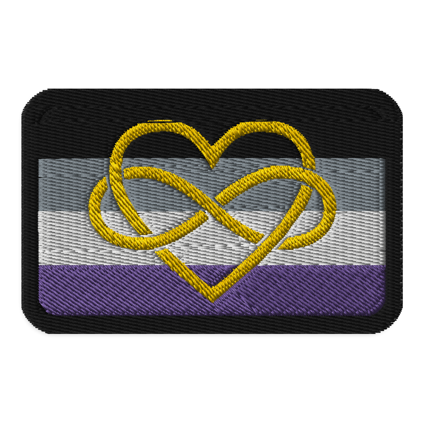 Polyamory Infinity Heart Ace Pride Embroidered Patch