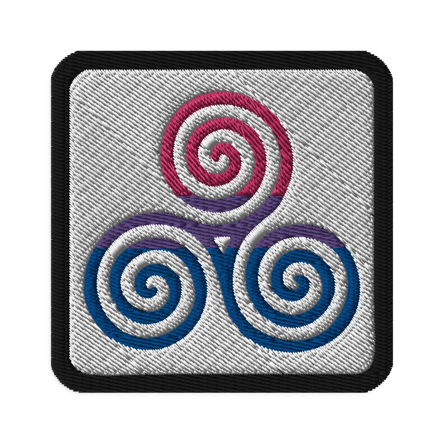 Celtic Triskelion - Bi Embroidered Patch