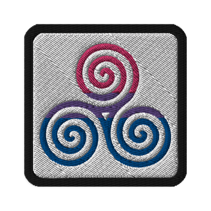 Celtic Triskelion - Bi Embroidered Patch