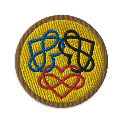 Poly Infinity Hearts Interlocked Patch