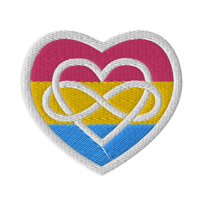 Polyamory Infinity Heart Pan Pride Embroidered Patch